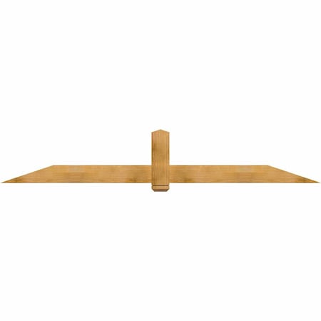 Ekena Millwork Eugene Rough Sawn Timber Gable Bracket, Western Red Cedar, 108"W x 18"H x 2"D x 6"F, 4/12 Pitch GBW108X18X0206EUG00RWR
